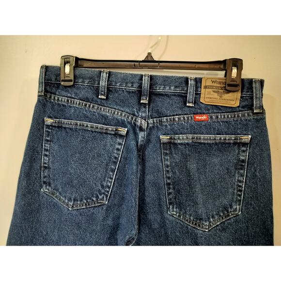 Wrangler 96501 Regular Fit Jeans Mens 35x32 Blue Denim Straight Leg USA - Picture 6 of 10
